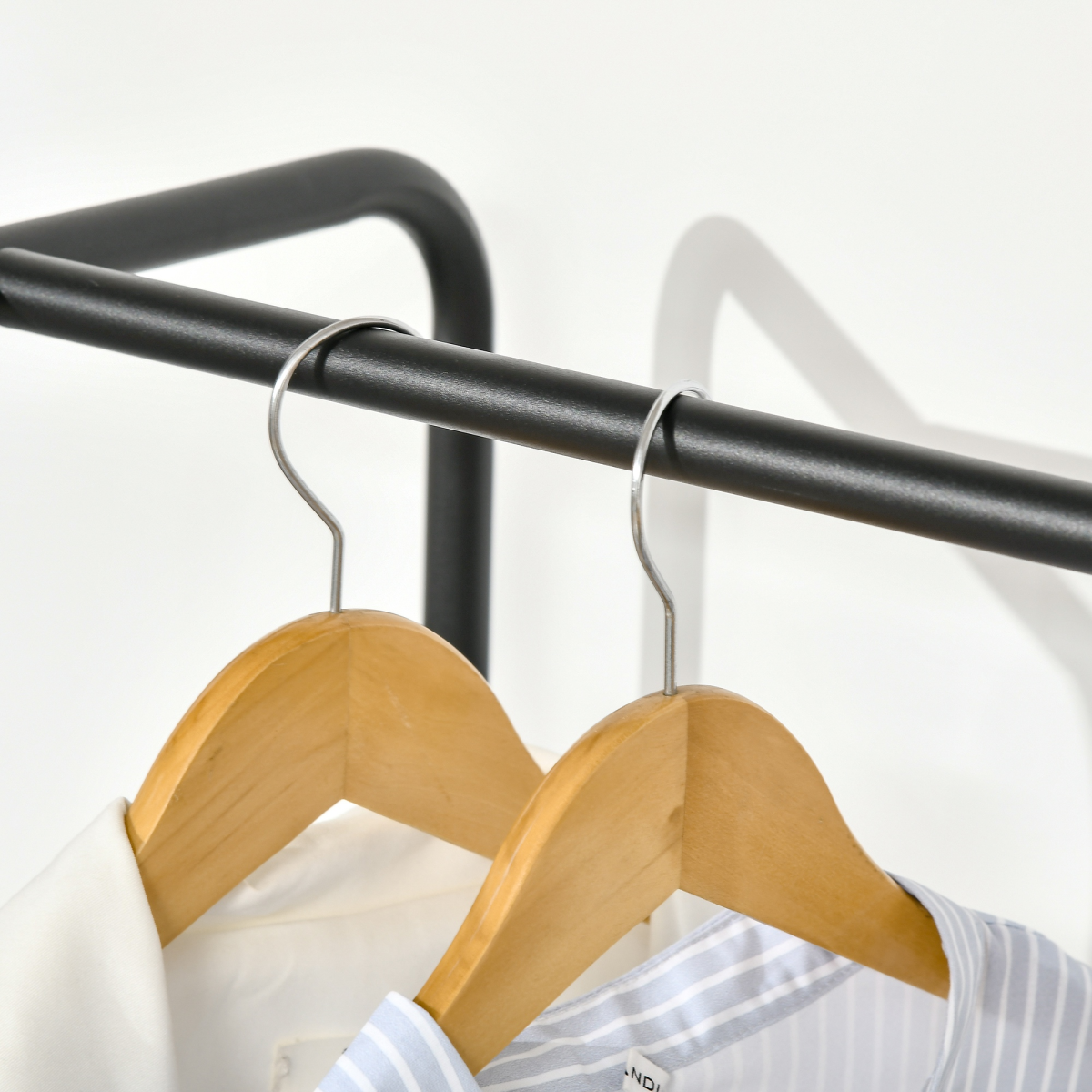 Versatile 6-Drawer Hanging Clothes Rack with Rolling Wheels for Easy Storage