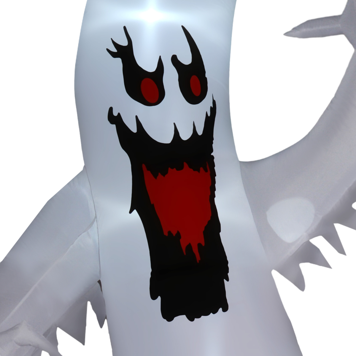 11.8ft Spooky Ghost Inflatable with LED Lights and Rotating Flame