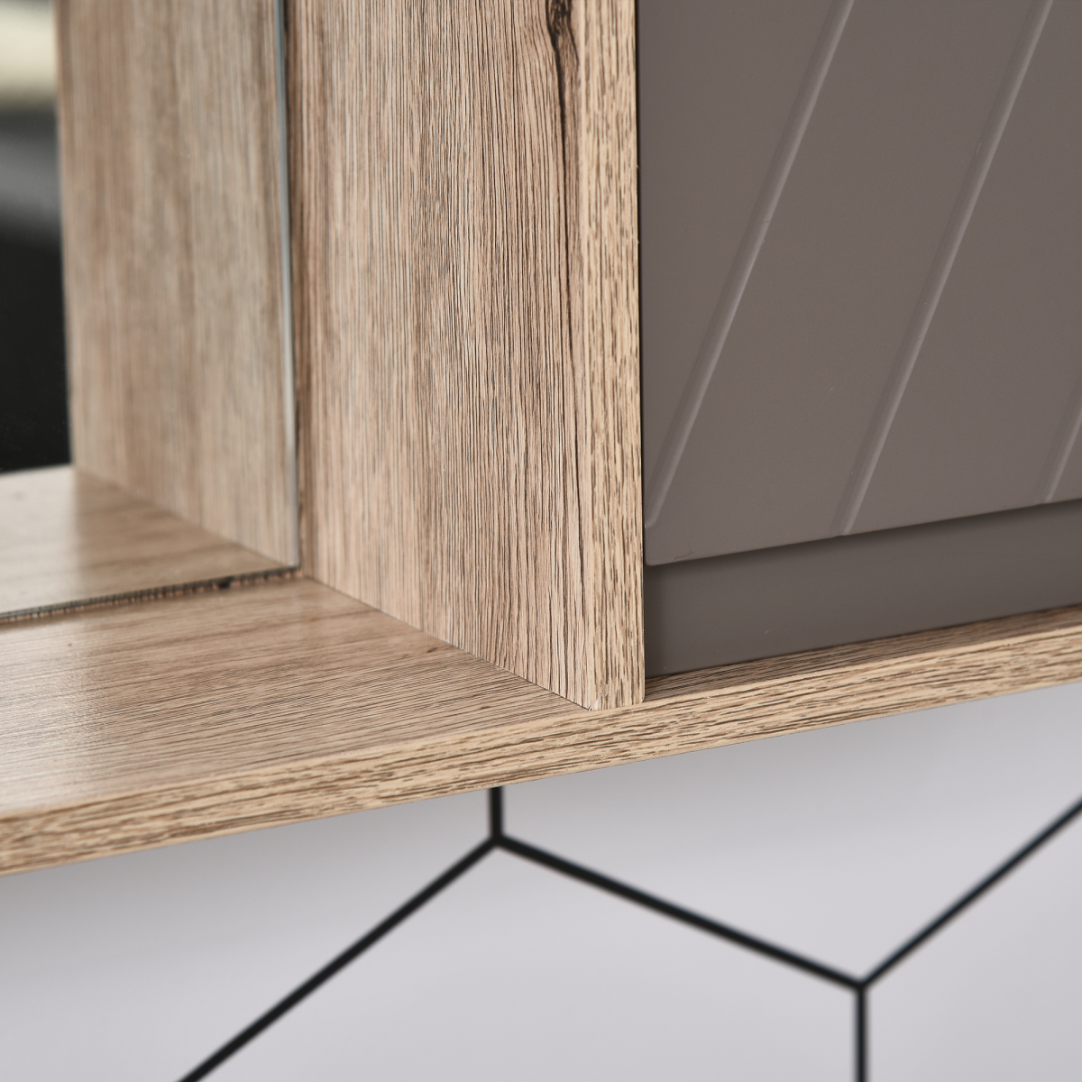 Elegance Meets Utility: 49x57cm Wall-Mounted Bathroom Cabinet & Mirror Shelf