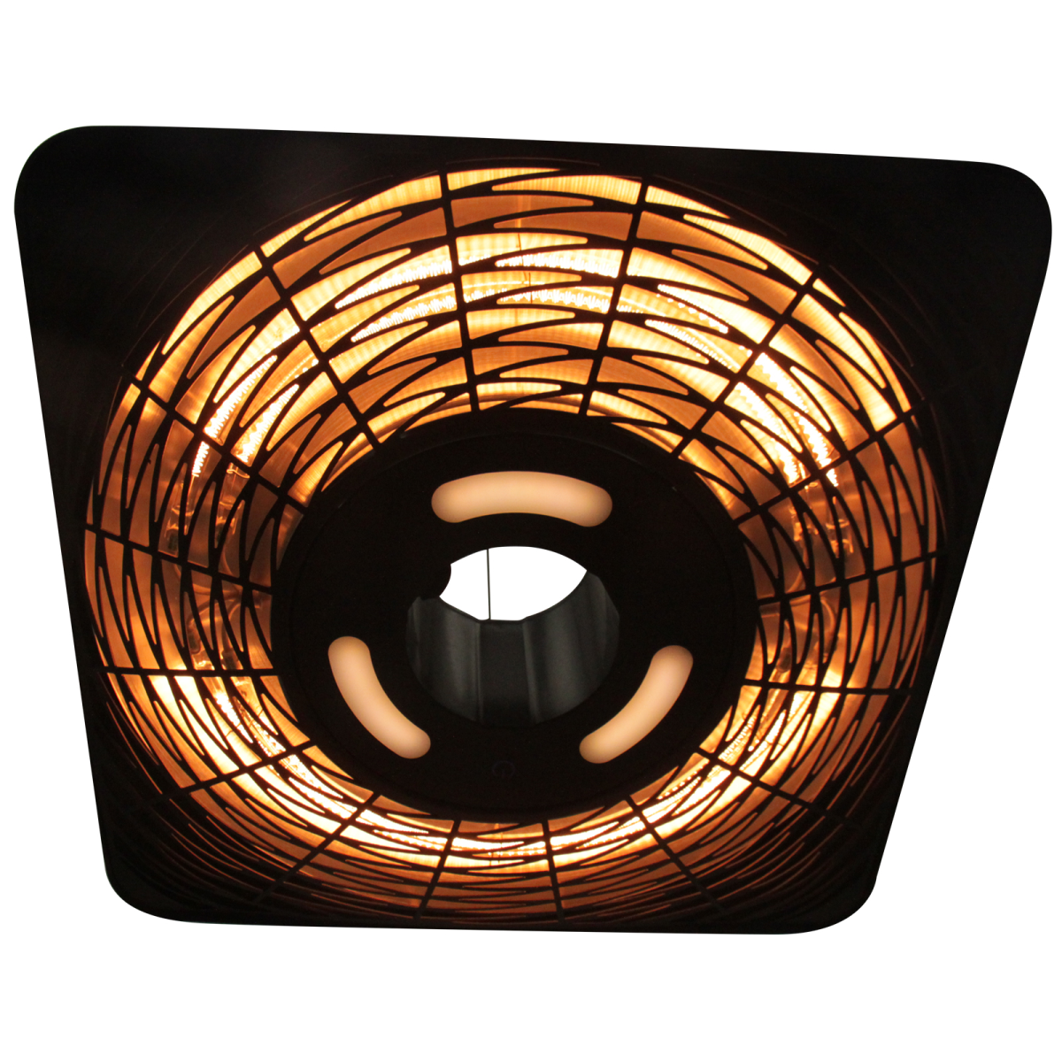 2000W Hanging Ceiling Patio Heater with Remote - Halogen, Aluminium
