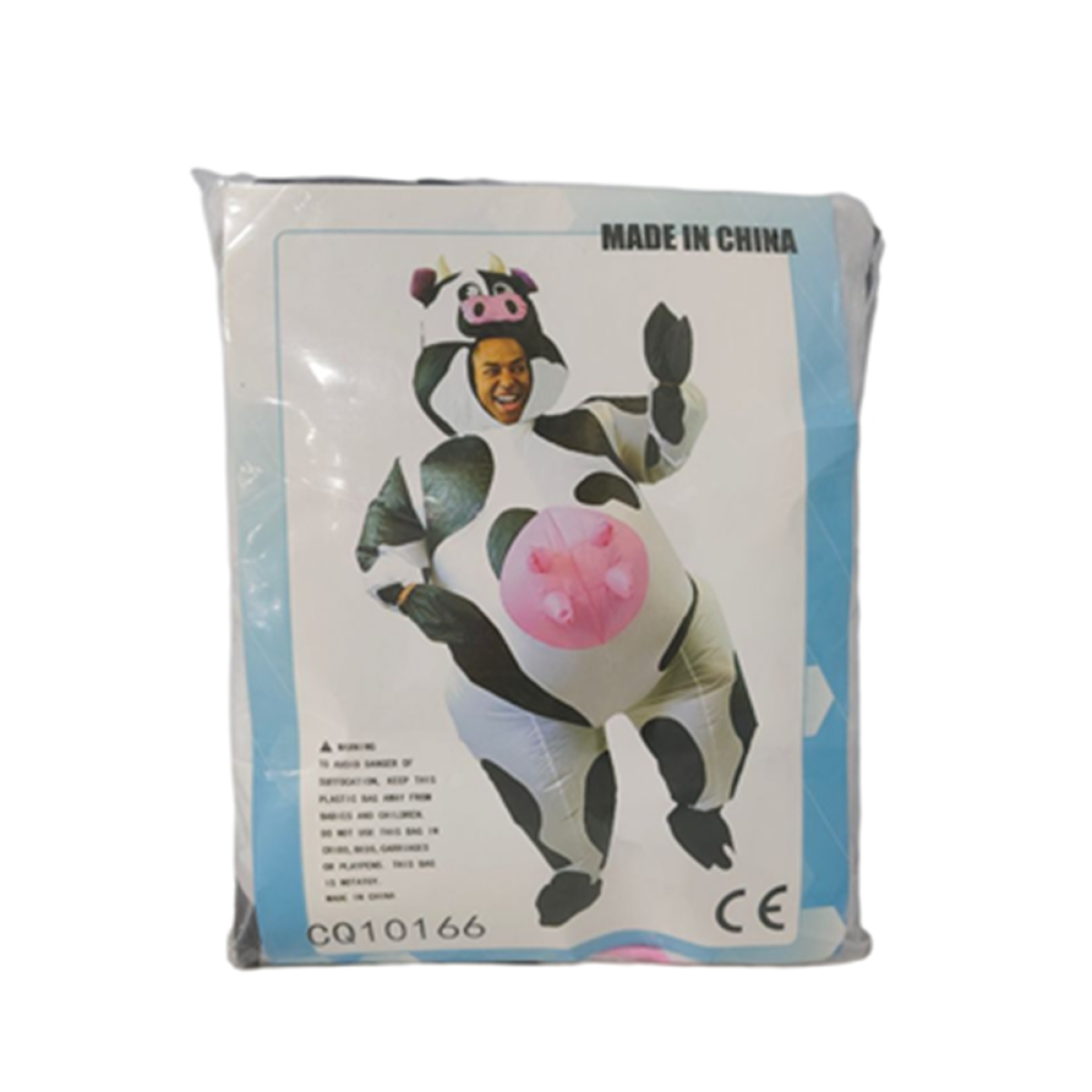 Inflatable Cow Costume: Life-Size Cartoon Outfit for Halloween & Parties