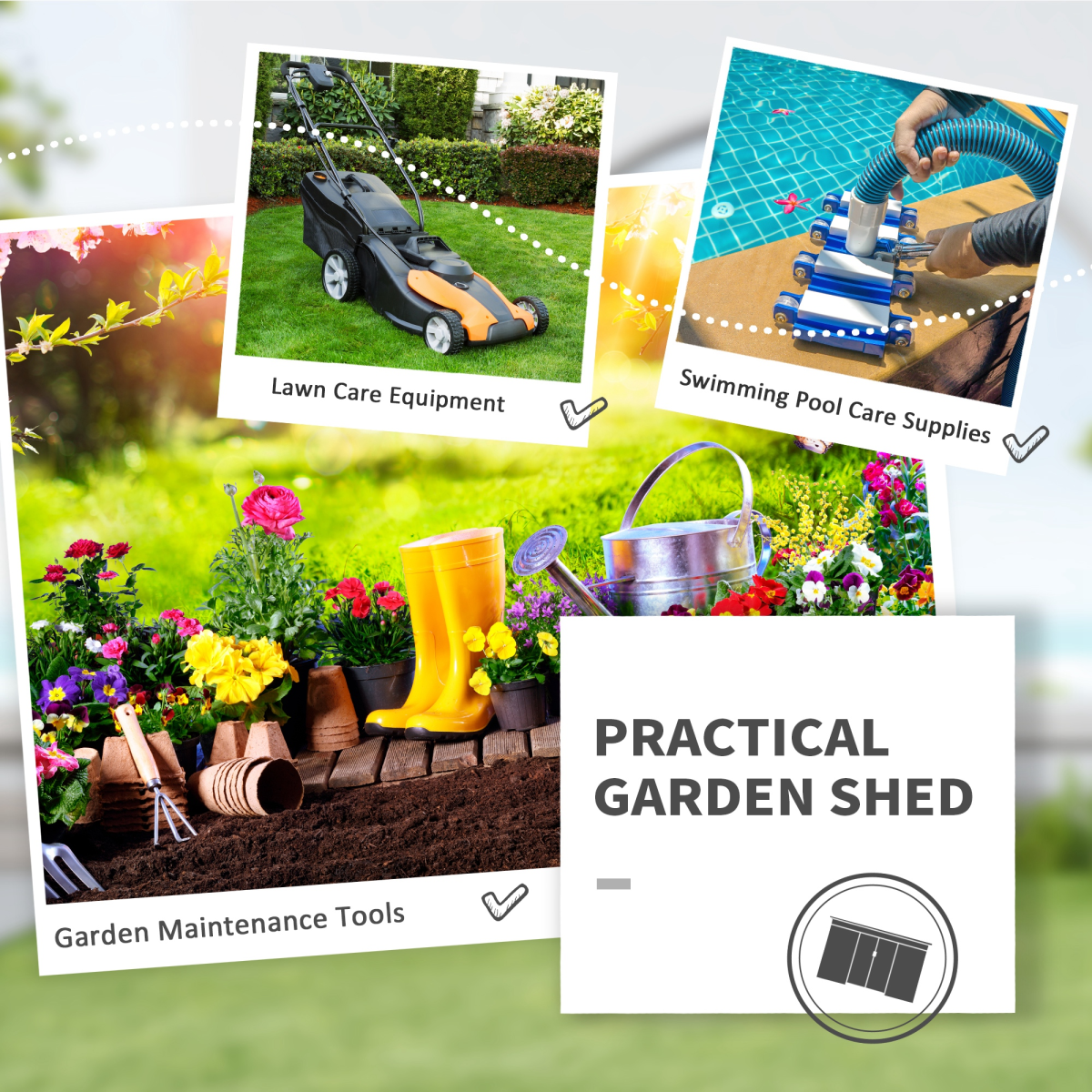 Durable Garden Shed: Weatherproof, Lockable, Easy Assembly