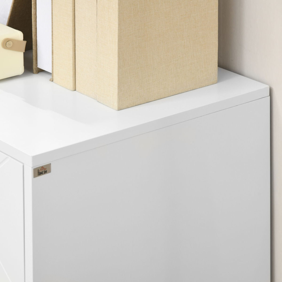 Elegant Freestanding Storage Cabinet with Adjustable Shelves