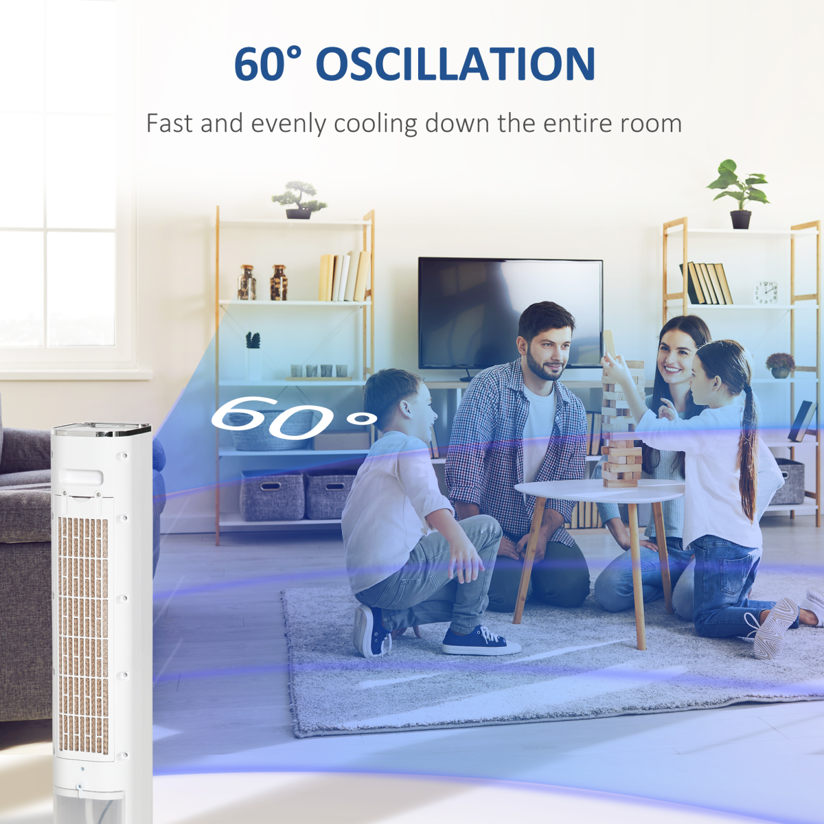 ChillMaster 3-in-1 Air Cooler & Humidifier: Refresh, Cool, and Relax Anywhere!