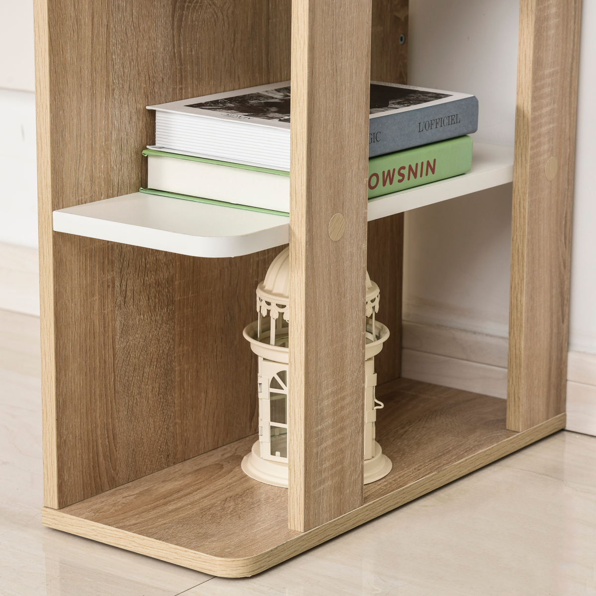 Stylish 2-in-1 Duo Desk & 3-Tier Shelf: Spacious, Sturdy, Home Office Essential