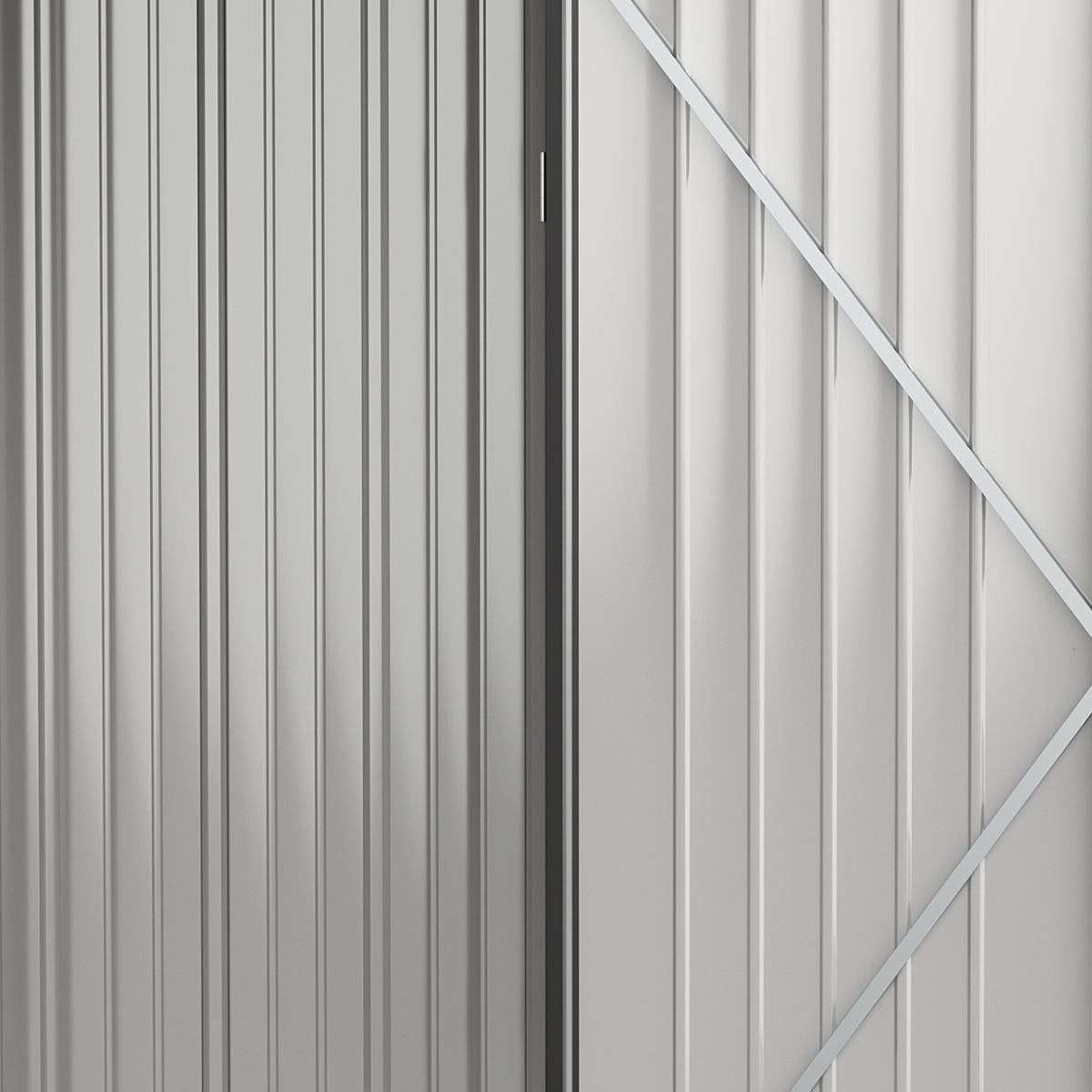 Lockable Steel Garden Shed - Durable Outdoor Storage for Backyard