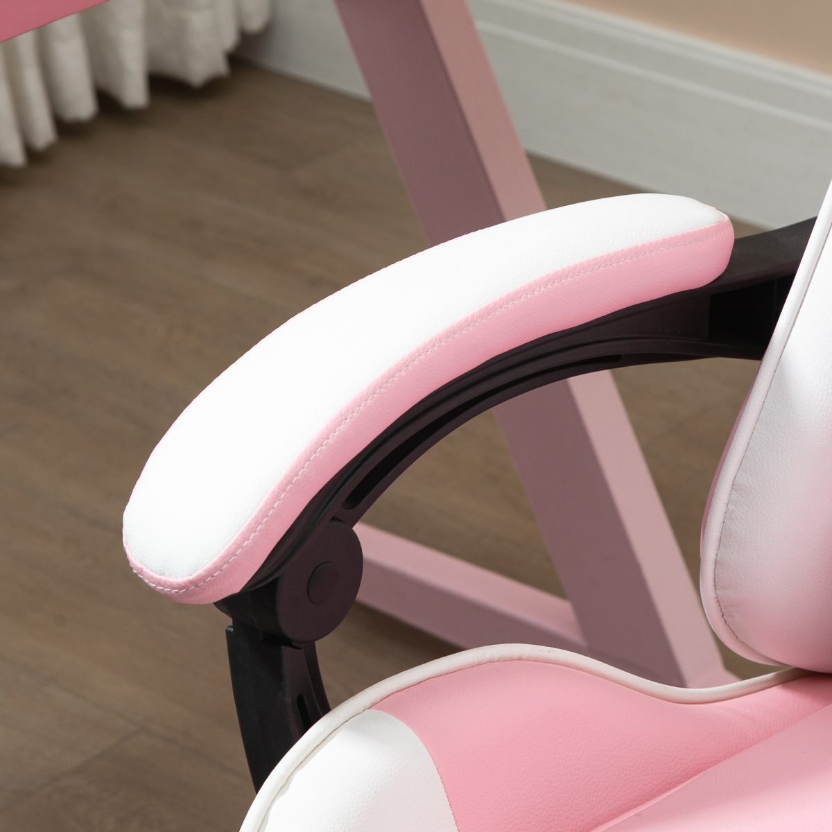 Pink Racing Gaming Chair with Lumbar Support - Ultimate Gamer Recliner