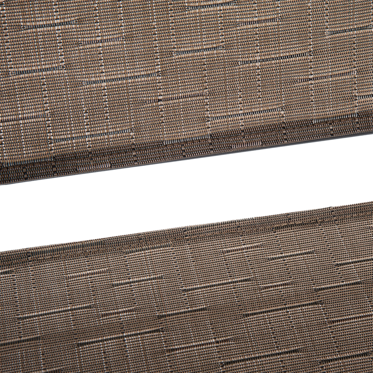 3-Piece Patio Bistro Set: Folding Chairs & Tempered Glass Table, Brown