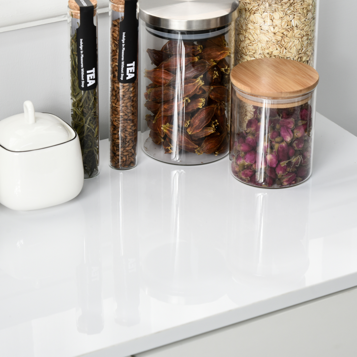 Elegant Dual-Finish Storage Cabinet with Push Open Drawers for Home Office