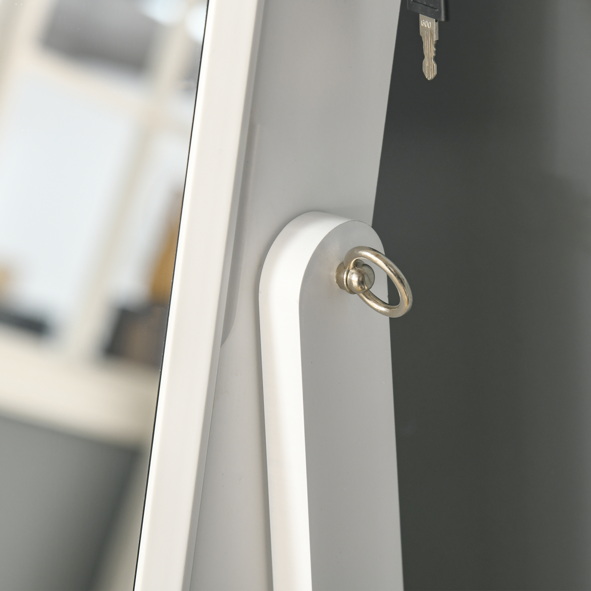 Elegant Lockable Mirrored Jewellery Cabinet - Ultimate Organizer & Stylish Decor