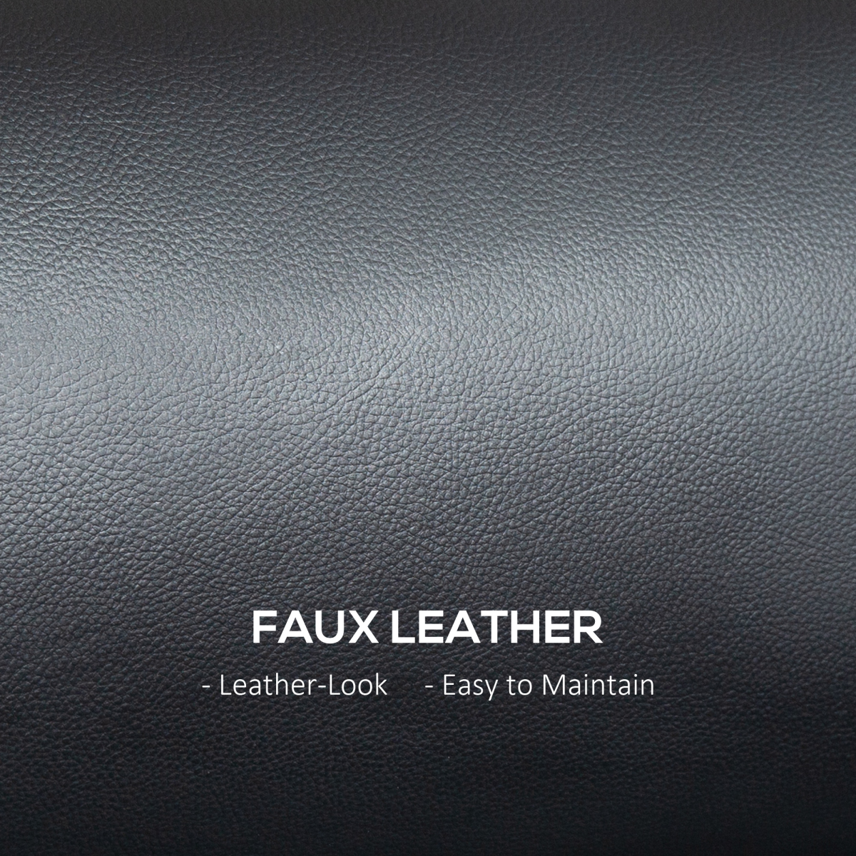 Modern Faux Leather 2-Seater Loveseat - Stylish Compact Comfort