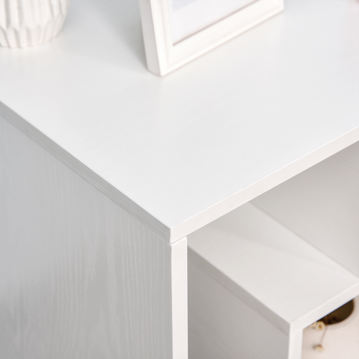 Modern 3-Tier Side Table with Open Shelves - Versatile Storage Solution