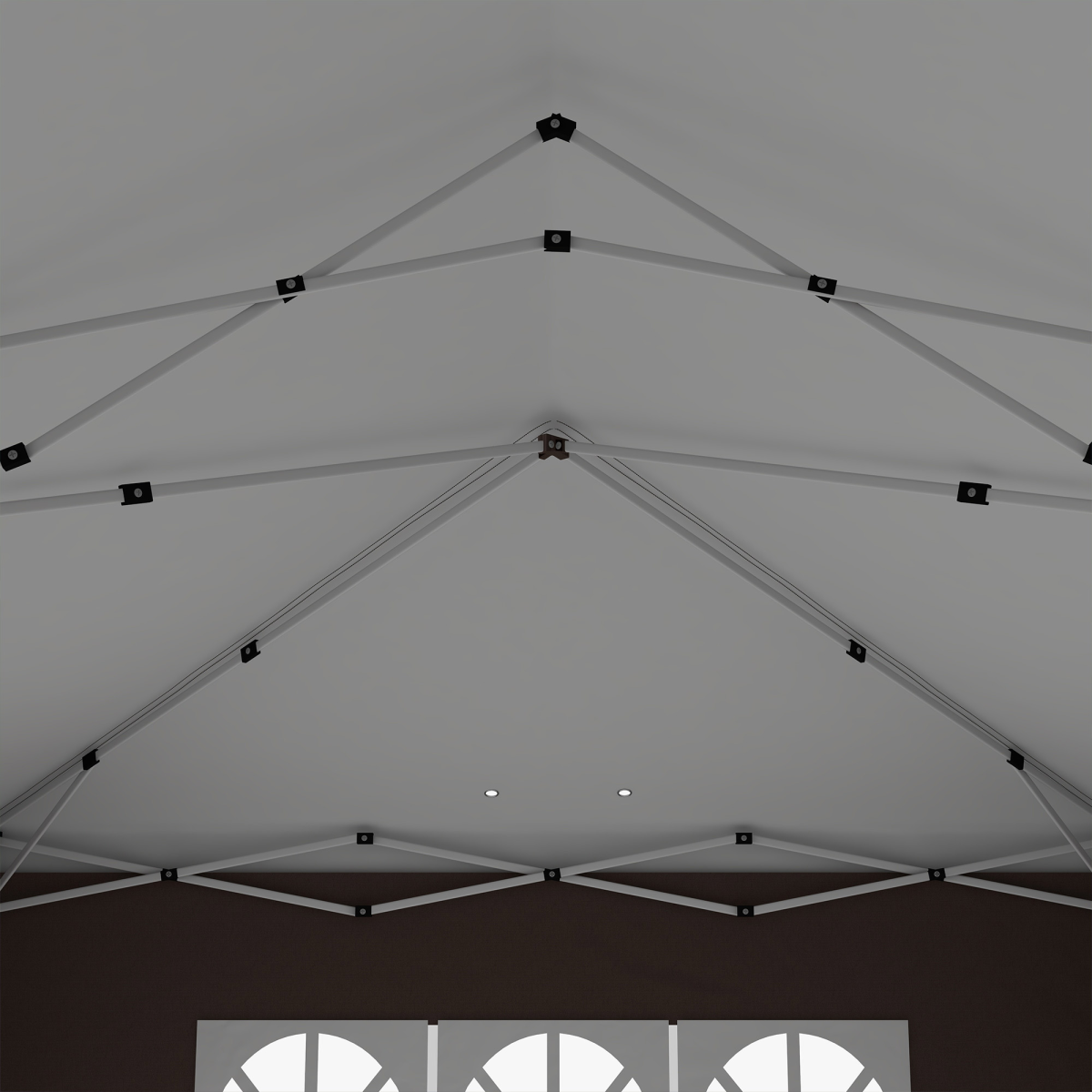 3x6m Pop-Up Gazebo: Height-Adjustable Party Tent with Storage Bag - Black