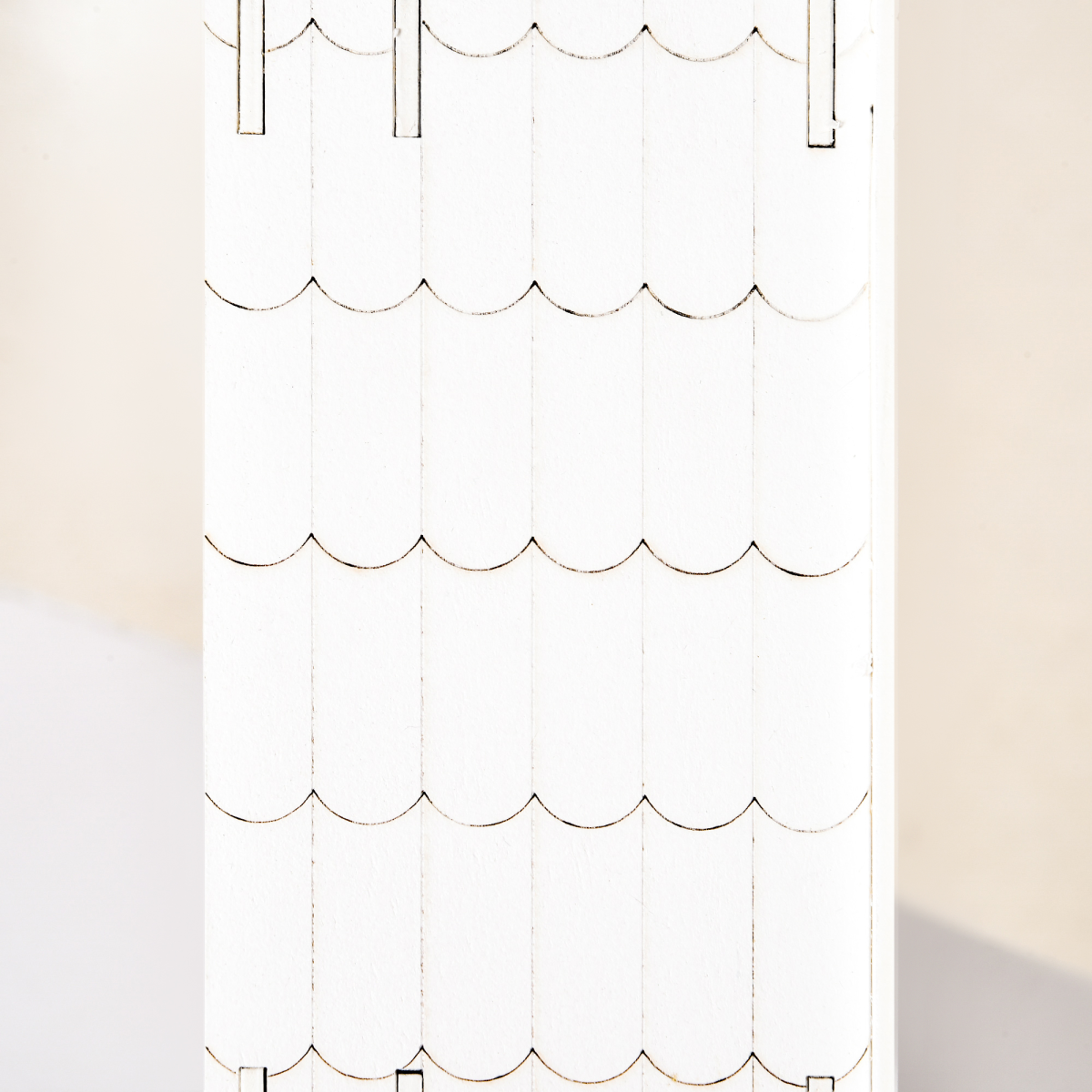 Wooden 24-Drawer Advent Calendar with LED Light-Up, White