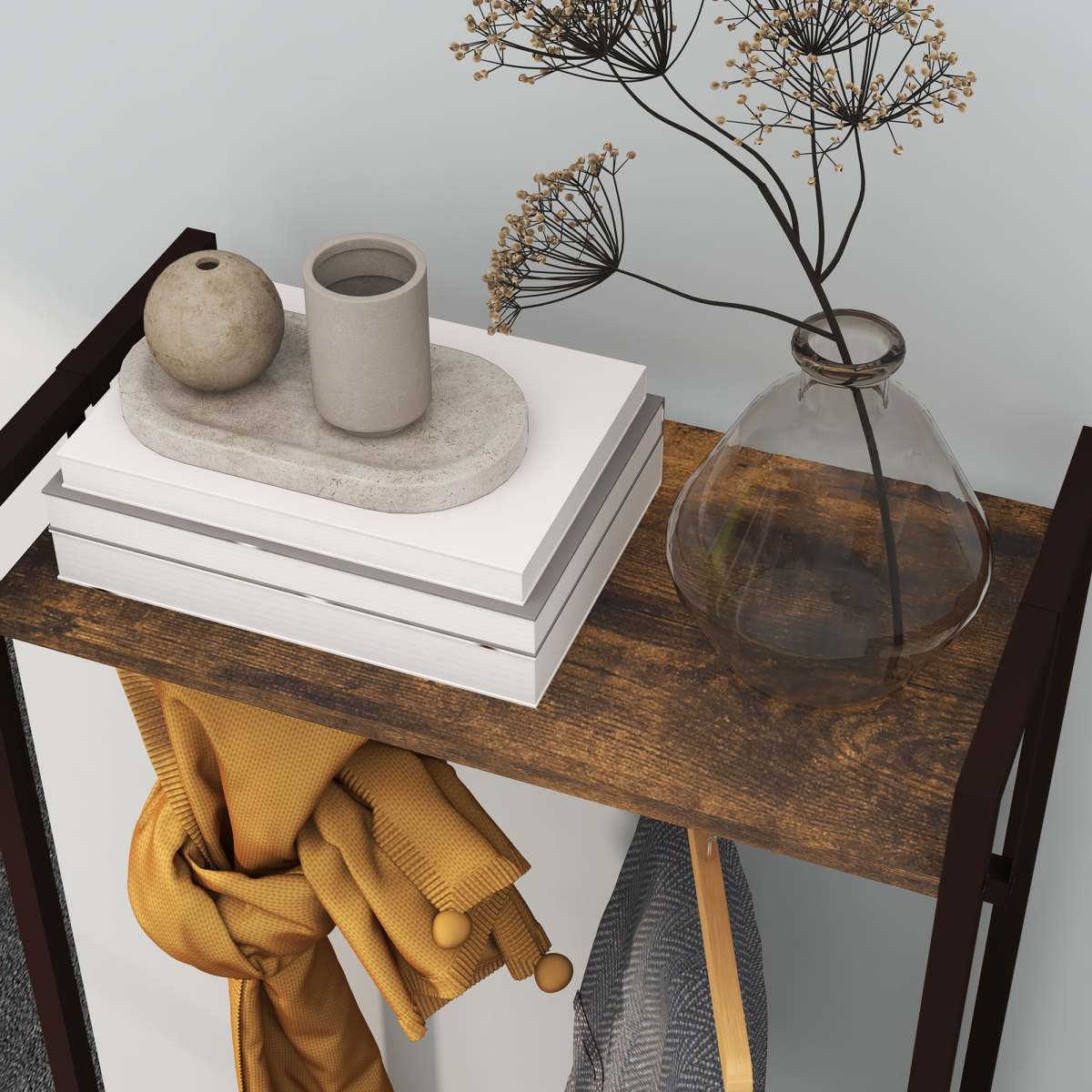 Versatile Clothes Rack with Fabric Drawers & Storage Shelves - Stylish & Functional!