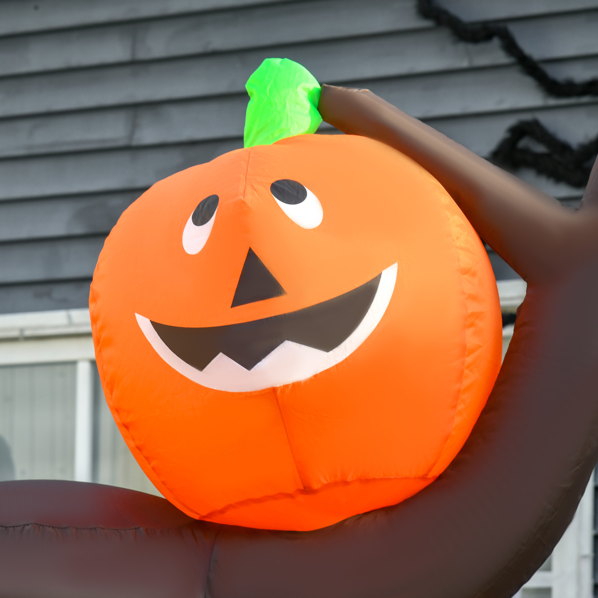 2.4m Halloween Inflatable Ghost Tree with Pumpkins & 6 LED Lights