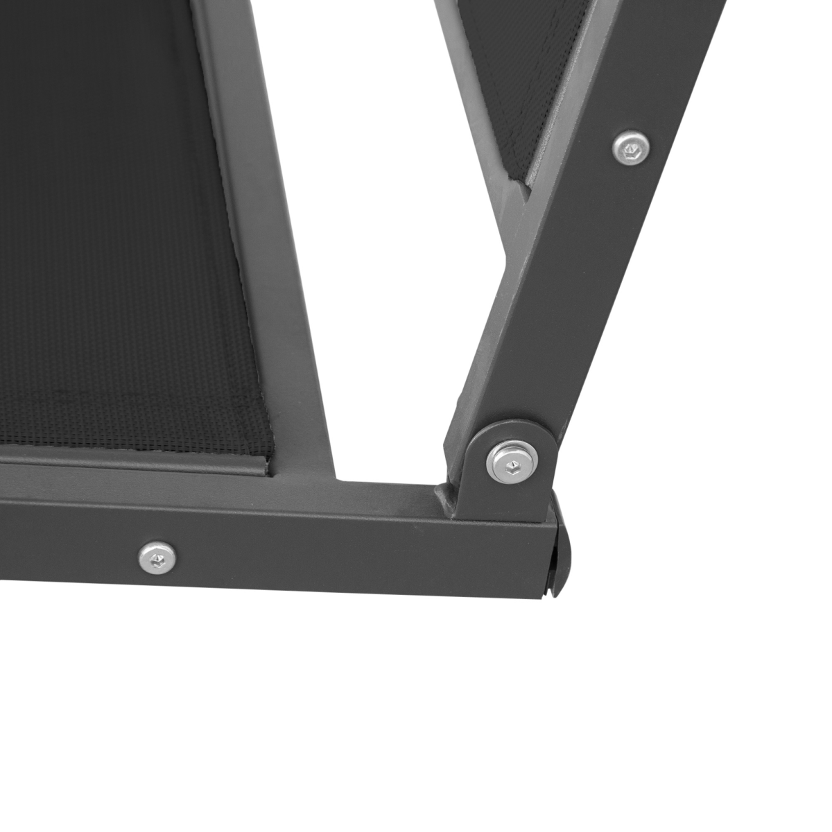 3-Seater Garden Swing with Canopy - Black