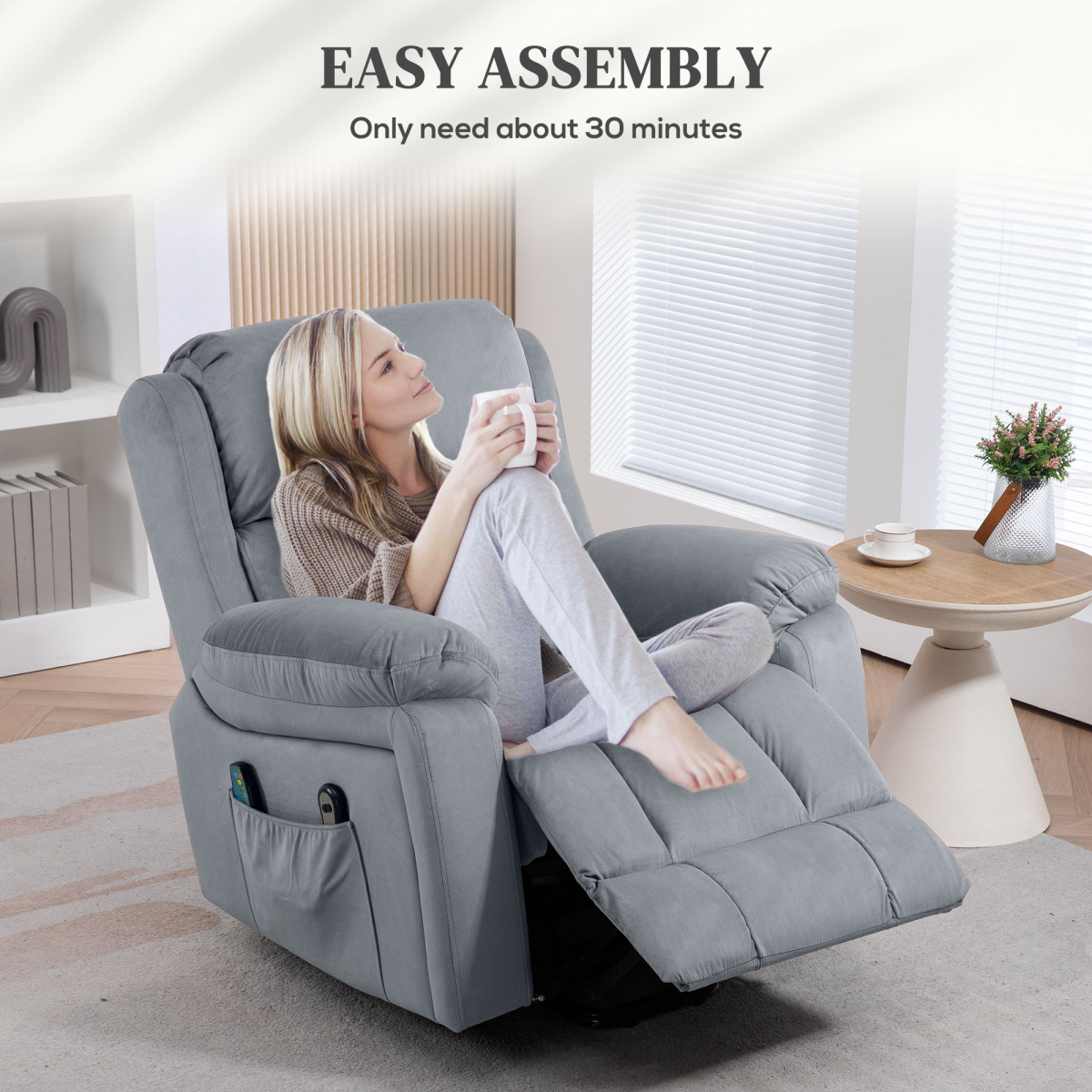 Electric Lift Chair: Recliner with Massage & Heat for Ultimate Relaxation