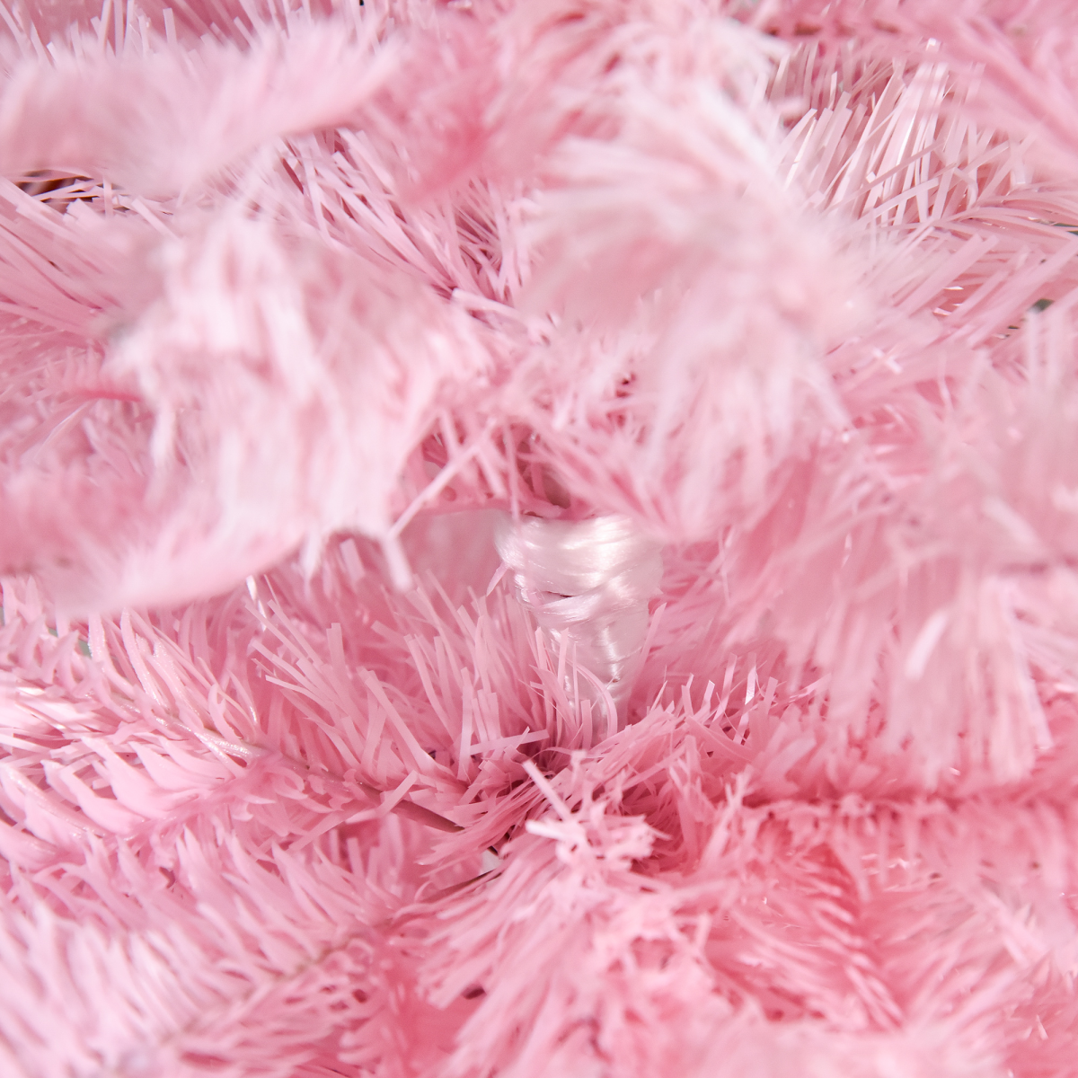 4ft Pink Artificial Christmas Tree - Auto Open, 341-Branch Full Look