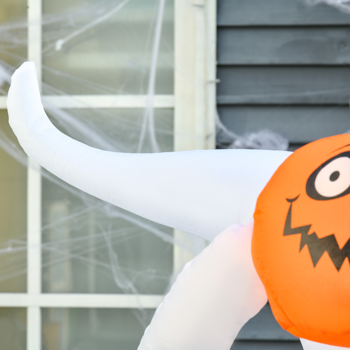 6FT LED Halloween Inflatable: Floating Ghost & Pumpkin Outdoor Decor