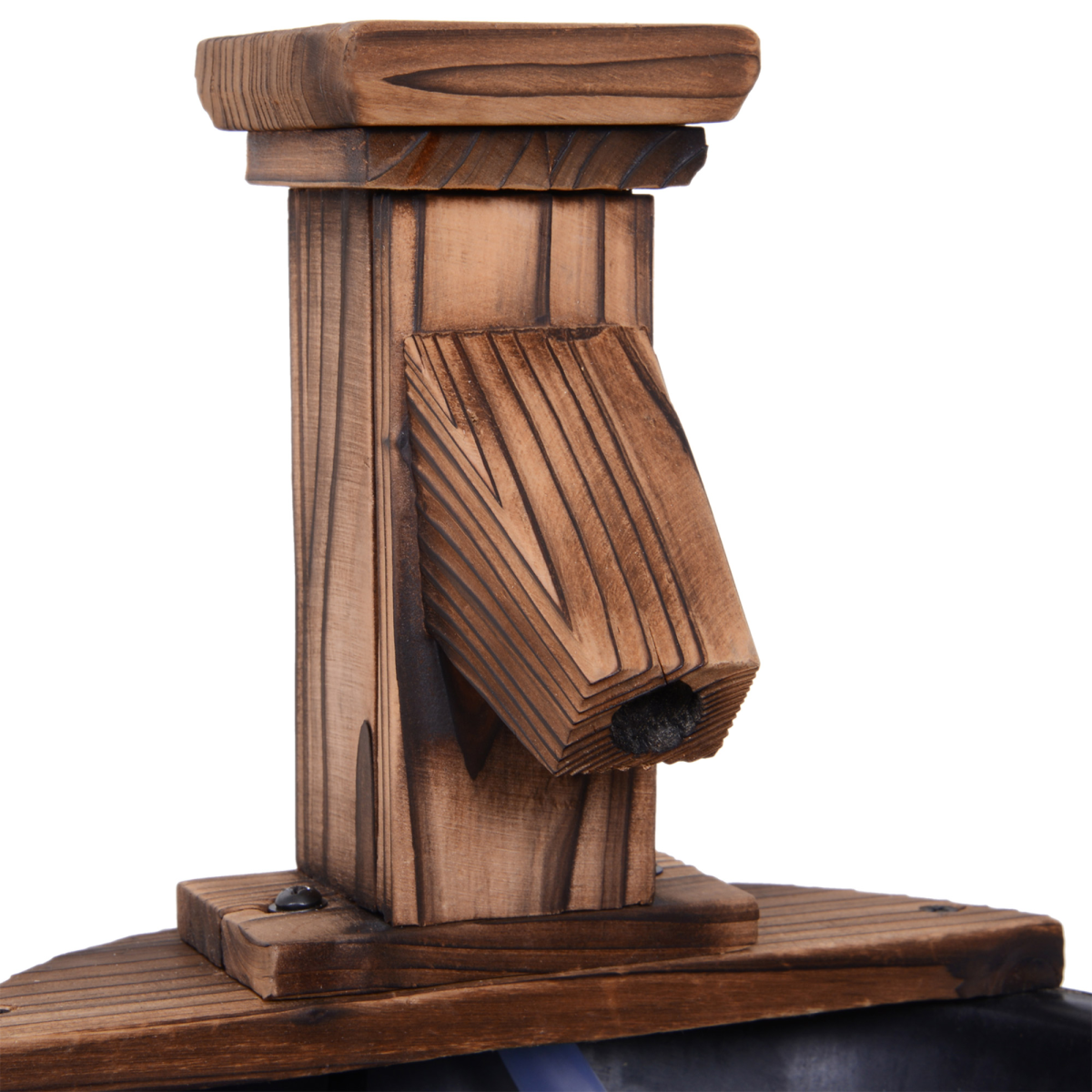 Wood Barrel Pump Water Fountain for Patio and Garden - Electric Water Feature