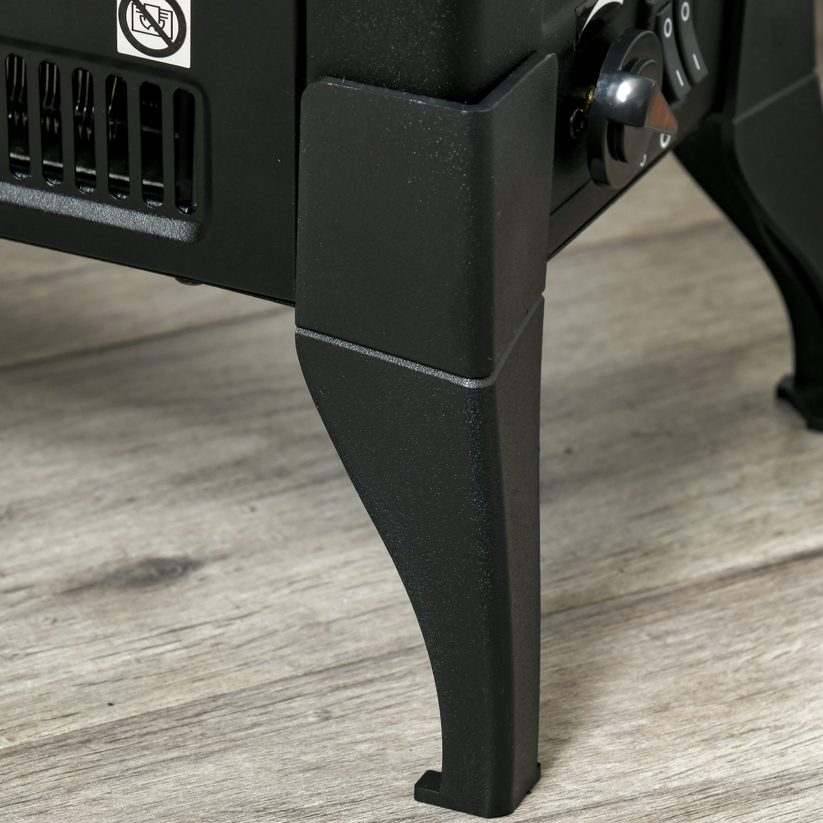Stylish Electric Fireplace: Adjustable Heat & Overheat Protection!