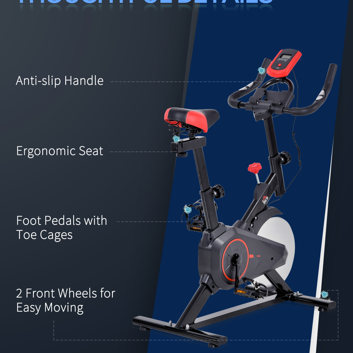 Adjustable Indoor Cycling Bike for Home Workouts