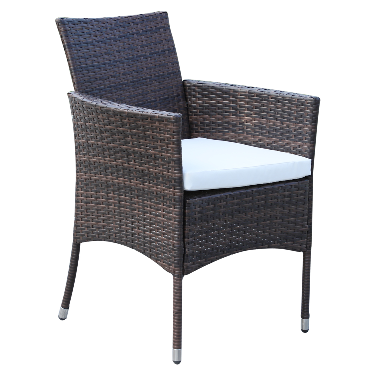7-Piece Rattan Garden Dining Set - Rectangular Table & Chairs