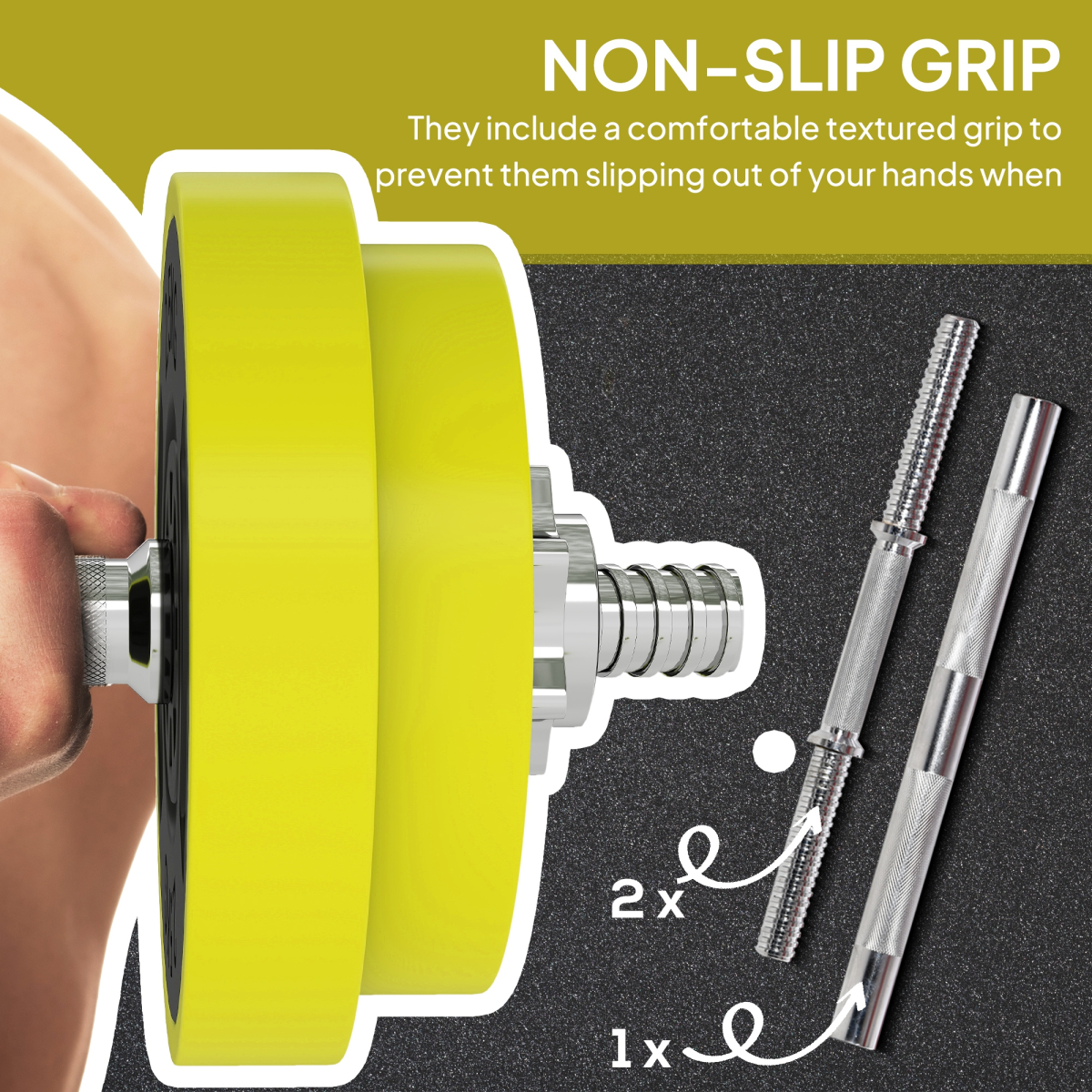 Flexible 20KG Adjustable Barbell & Dumbbell Home Gym Set