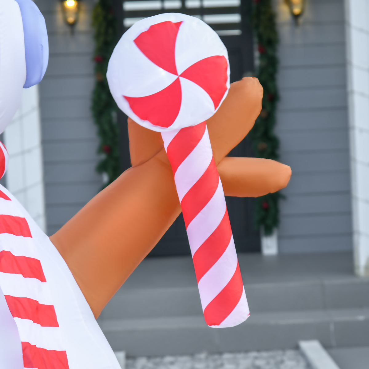8ft Christmas Inflatable Snowman with Candy Rotating Lighted Indoor Outdoor