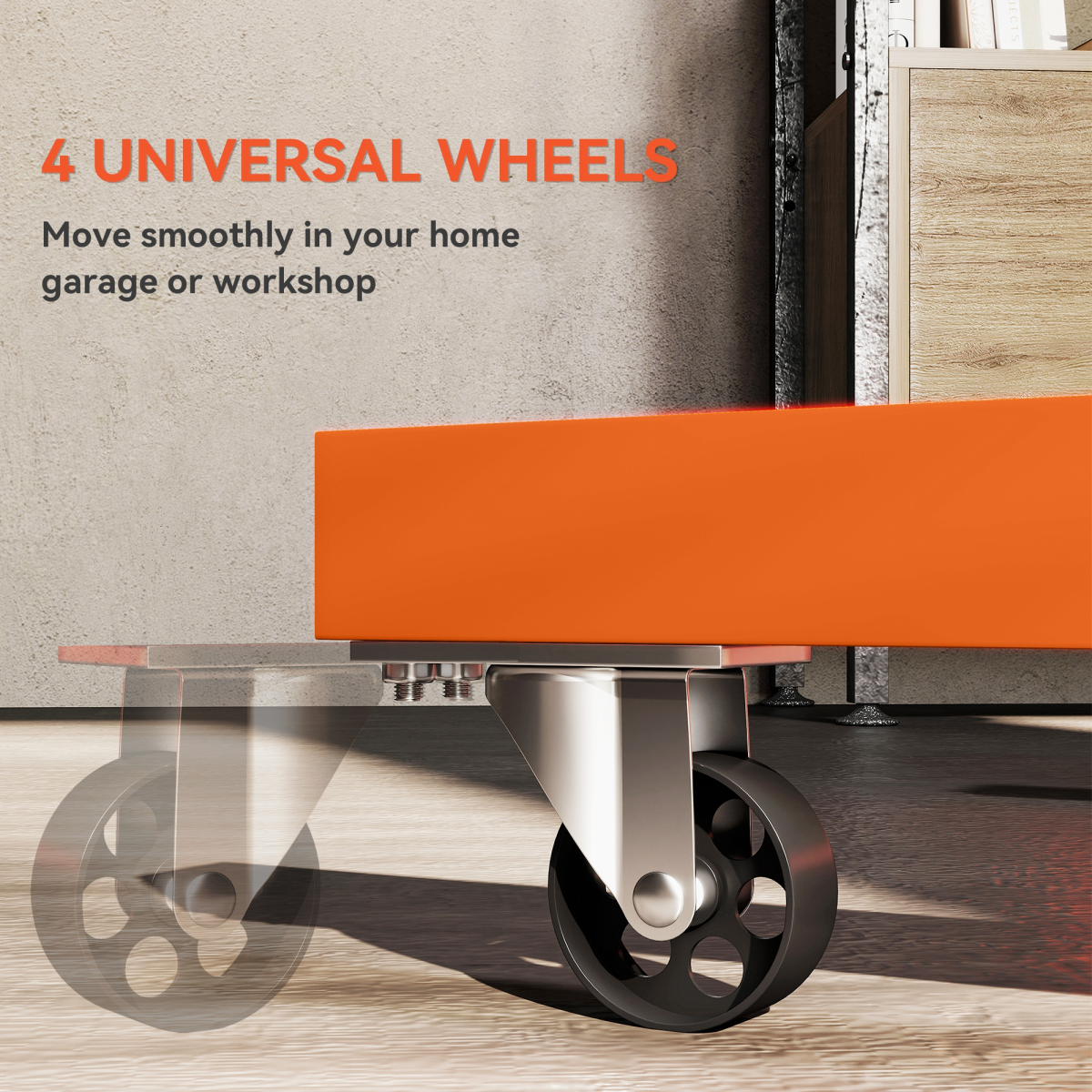 Premium 570kg Rotating Engine Stand with Adjustable Head & Wheels