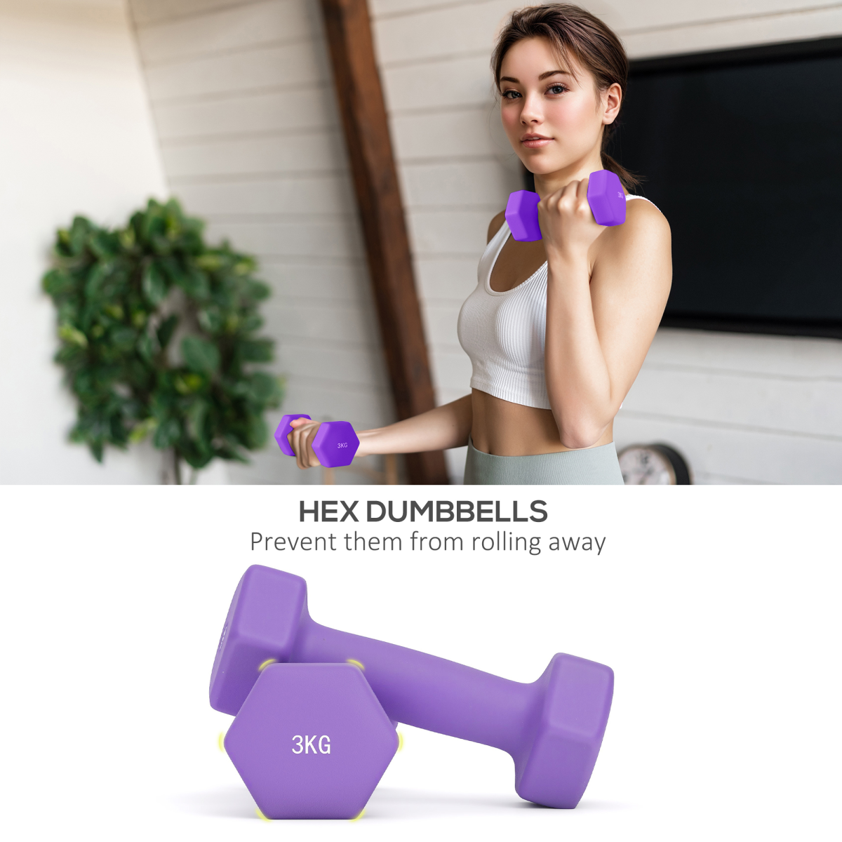 Pink SPORTNOW Dumbbells Set with Rack - 1kg, 2kg, 3kg for Ultimate Workout!