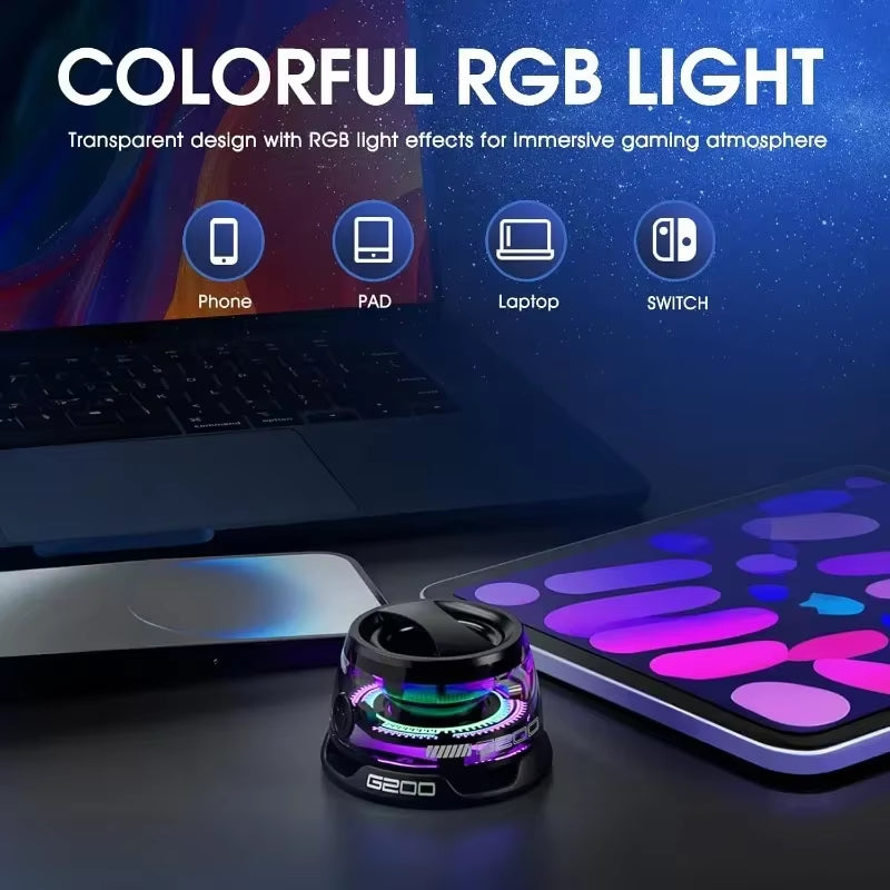 Portable Bluetooth Speaker G200 RGB Speaker BT5.3 Mini Sound Box 7 Hours Playback Phone Holder