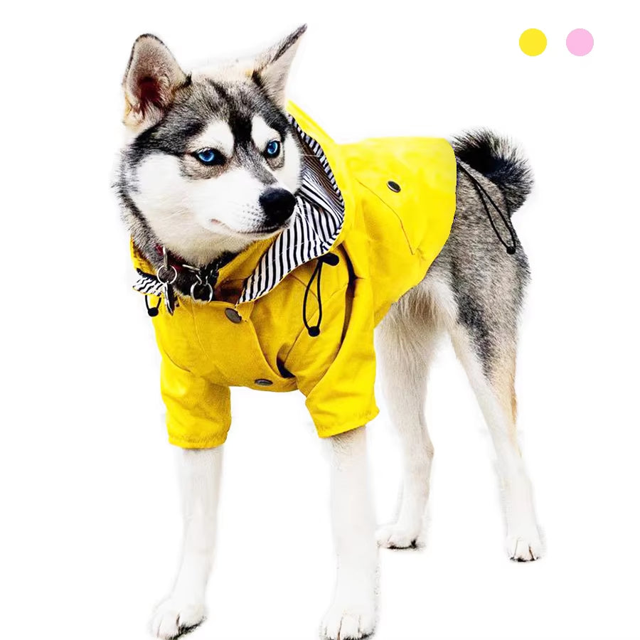 Ultimate Waterproof Dog Coat - Stylish Windproof Jacket & Raincoat with Sporty Hoodie for All Breeds!