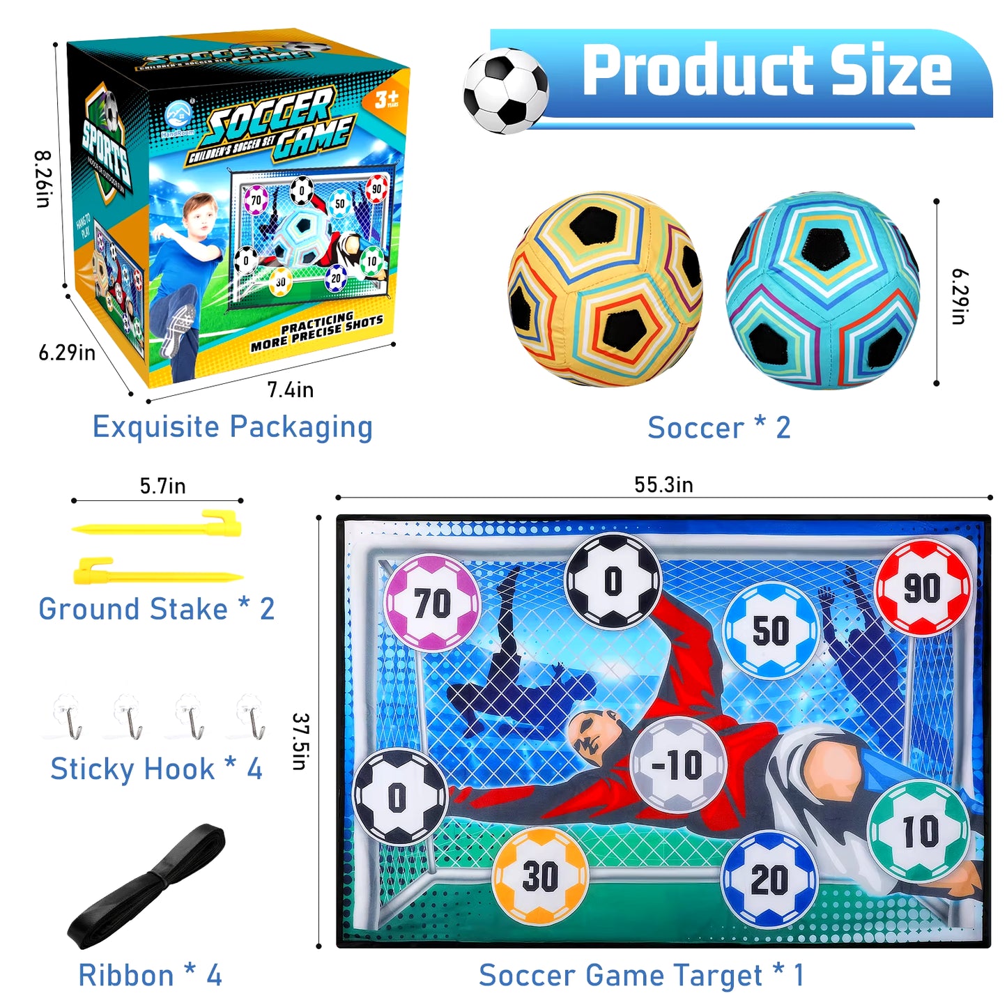 Ultimate Foldable Soccer Game Set for Kids - Indoor & Outdoor Fun for Ages 3-8!