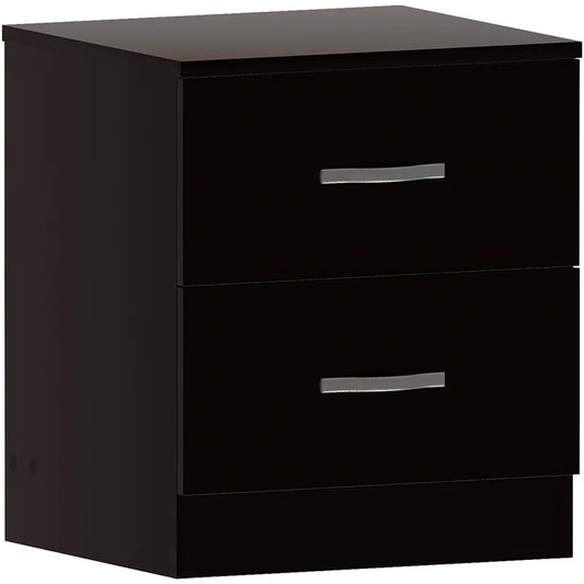 Maybery 2 Drawer Bedside Table, Bedroom Storage Cabinet