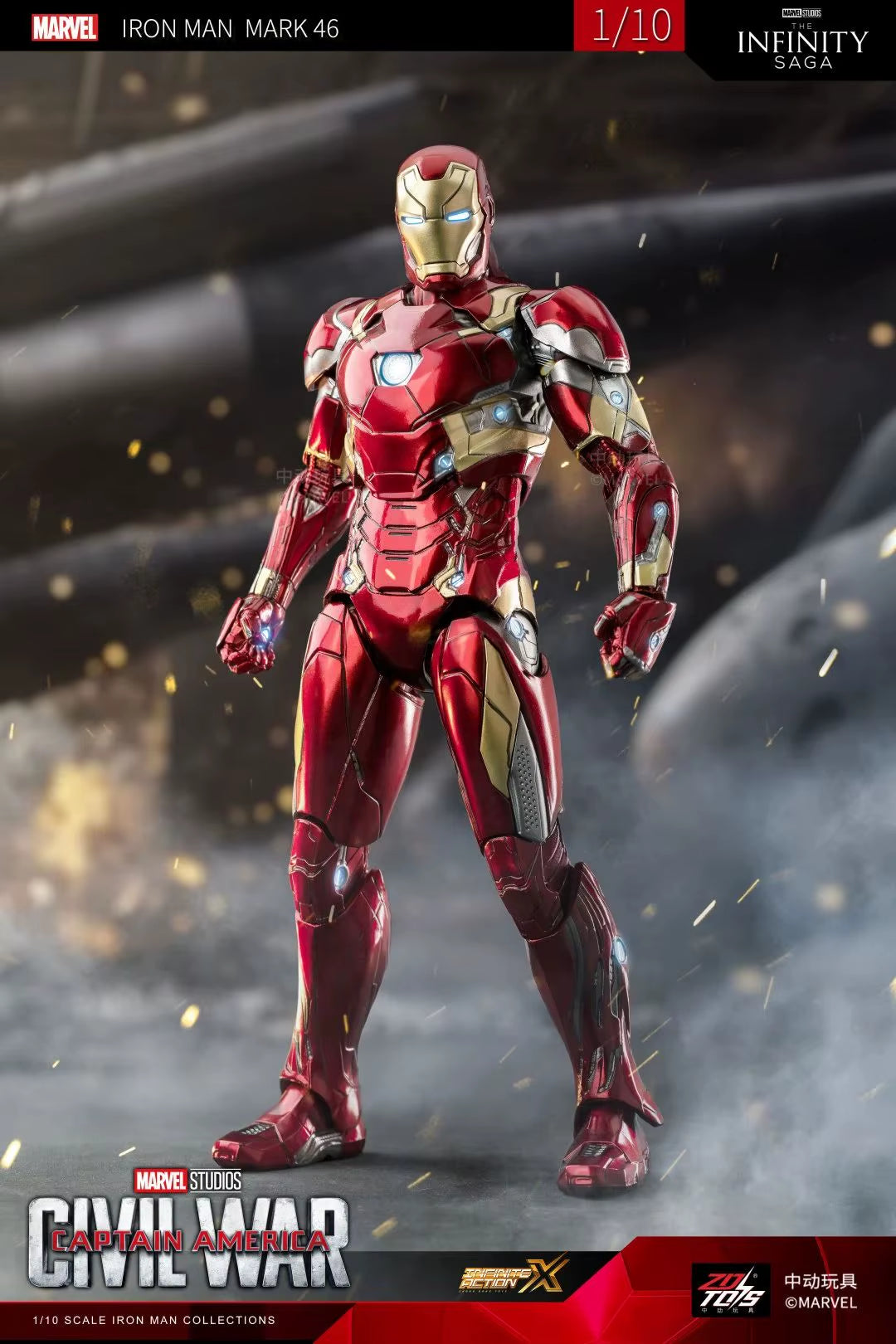Original Iron Man MK37 Hammerhead MK12 MK38 Igor MK9 Iron Patriot War Machine Legends Avengers Action Figure Collect Toy