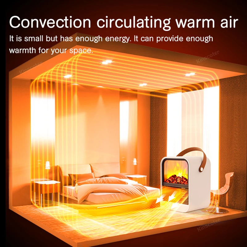 Cozy Up with Our Portable Electric Fireplace Heater & Blower Fan for Ultimate Home Comfort