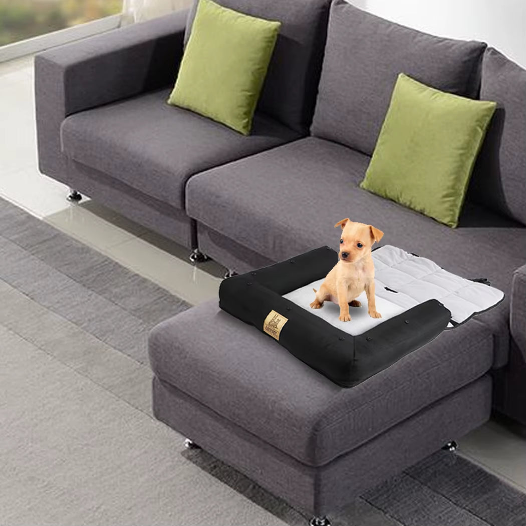 Ultimate Pet Safety Car Seat Carrier - Travel Booster Bed for Dogs and Cats