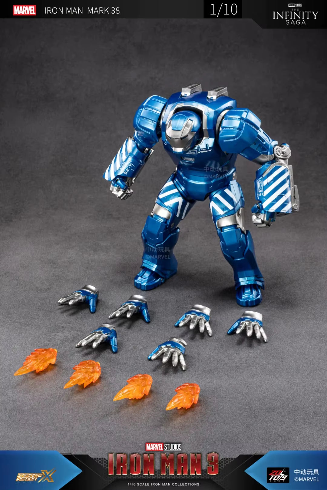 Original Iron Man MK37 Hammerhead MK12 MK38 Igor MK9 Iron Patriot War Machine Legends Avengers Action Figure Collect Toy