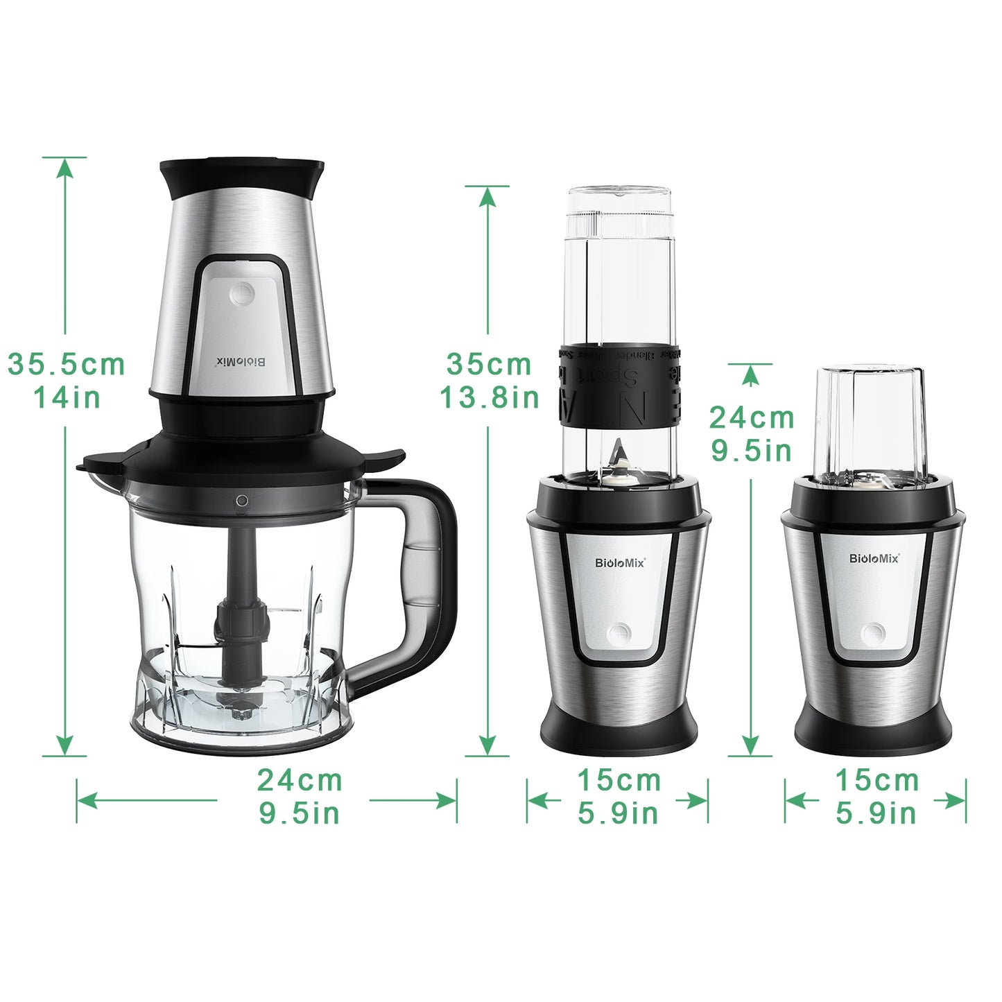 Versatile 3-in-1 Food Processor: 700W Portable Juicer, Blender, and Grinder for Smoothies and Chopping