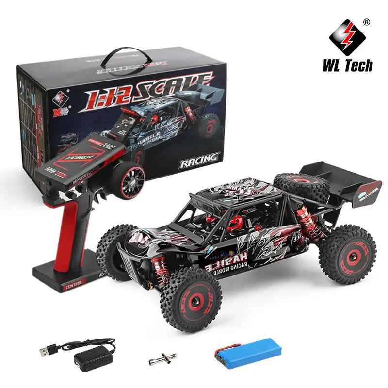 High-Speed 1:12 4WD RC Racing Car with Brushless Motor - Off-Road Drift & Climb Fun for Kids!