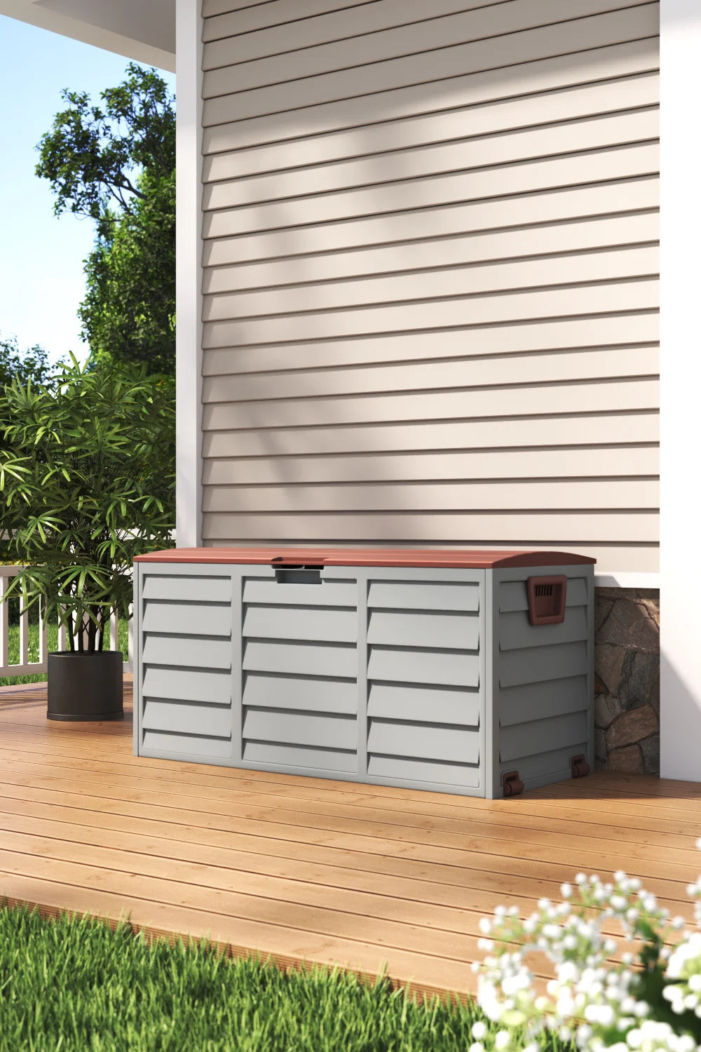 Outdoor Garden Plastic Storage Chest