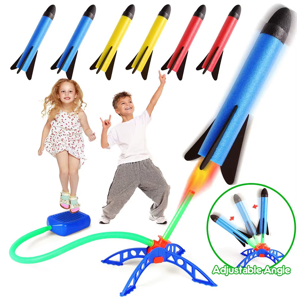 Air Rocket Foot Pump Launcher - Exciting Outdoor Toy for Kids, Perfect for Jumping Sports and Fun Games!