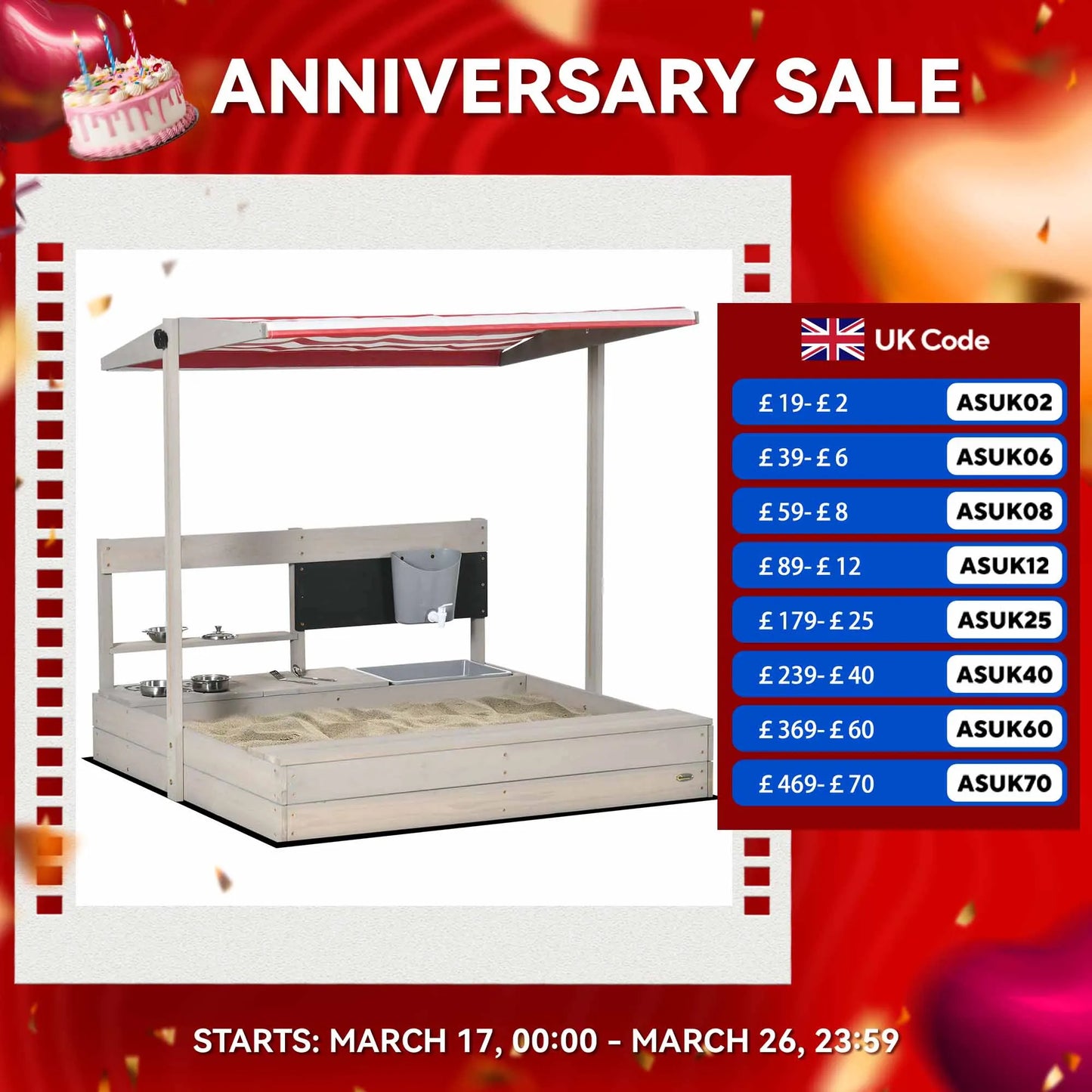 Deluxe Outsunny Wooden Sandbox for Kids with Canopy, Kitchen Accessories, Seating, and Storage - Perfect for Outdoor Fun!