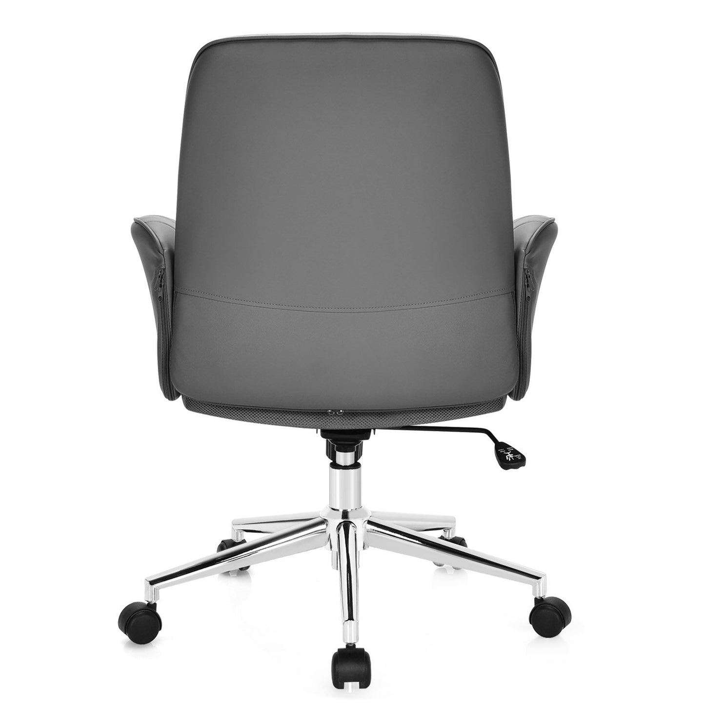 Adjustable Swivel PU Leather Office Chair with Rocking Function