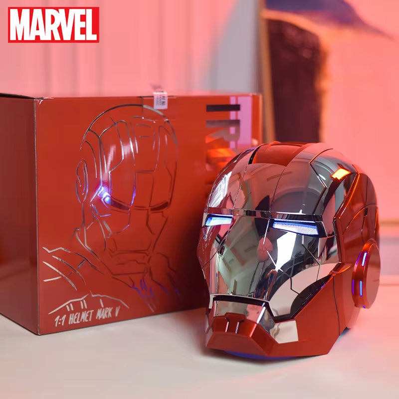 iron man electronic helmet uk Iron Man Helmet Cosplay Voice Control Eyes with LED Light Model Perfec– 1shopstop