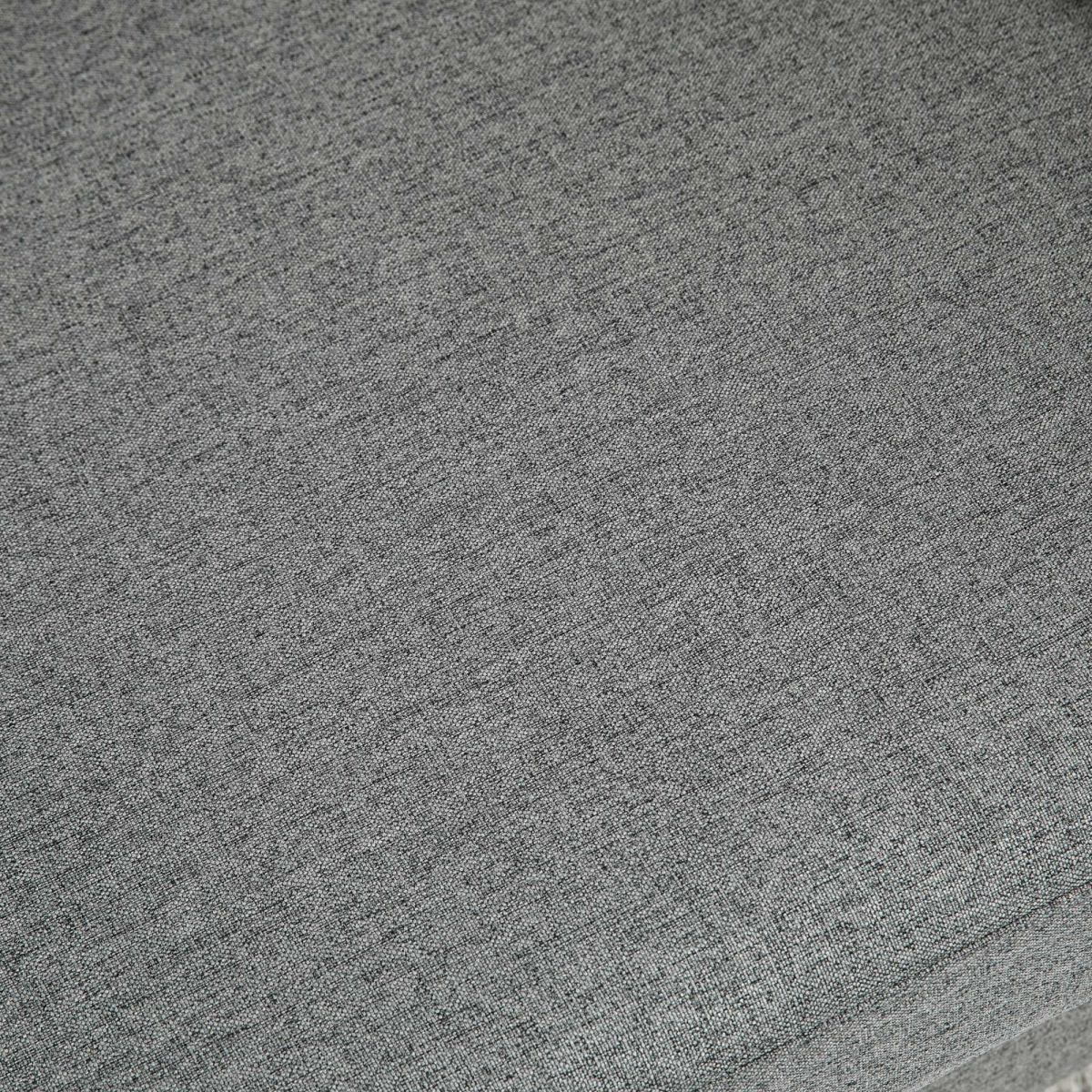 Double Seat Sofa - Grey Linen Upholstery with Armrests