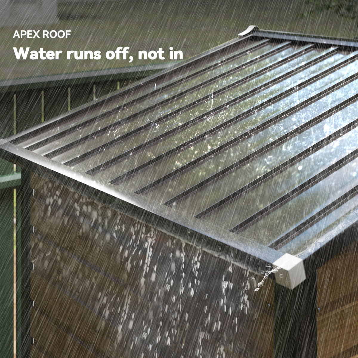 7x4ft Upgraded Metal Shed with Lock - Easy Assembly, Natural