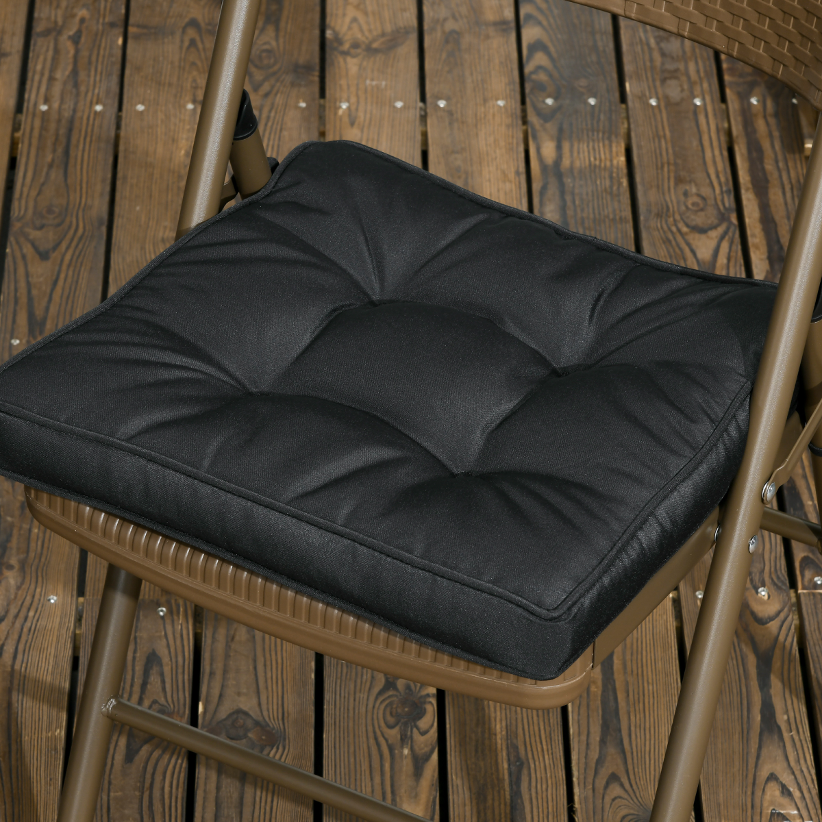 Deluxe 40x40cm Outdoor Seat Cushion with Ties - Perfect for Dining Chairs